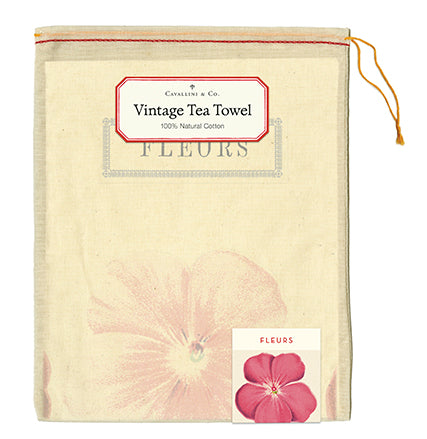 Fleurs Tea Towel