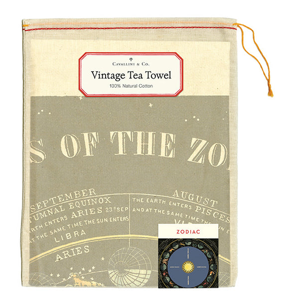 Zodiac Chart Tea Towel