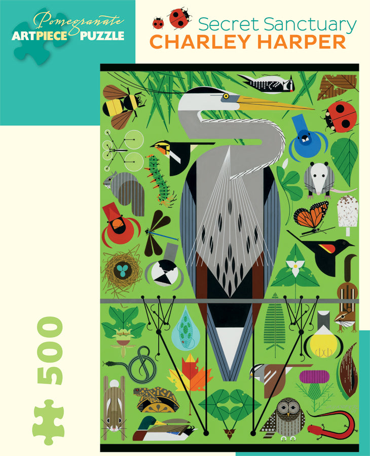 Charley Harper: "Secret Sanctuary" 500 piece jigsaw puzzle