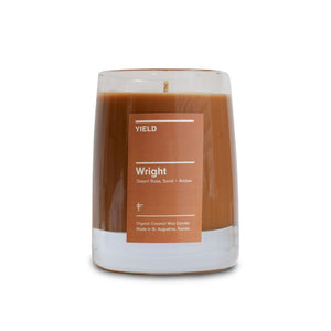 "Wright" 8 oz. Organic Coconut Wax Candle in Glass