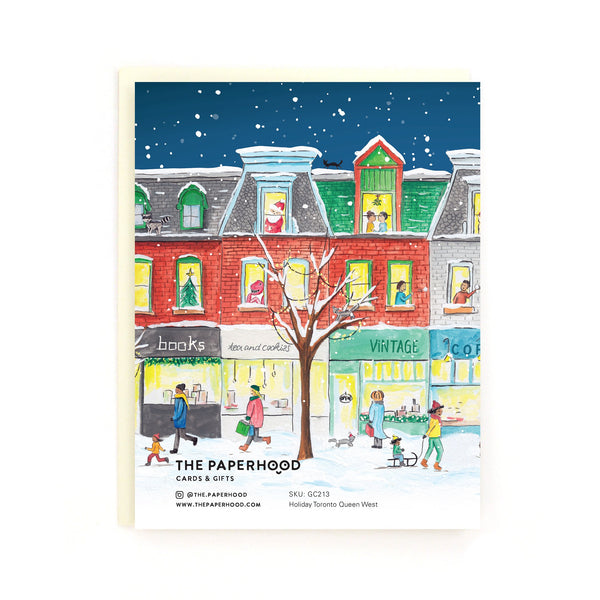 "Toronto: Queen Street Wraparound"  box of 8 holiday cards