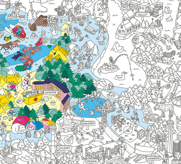 Giant Coloring Poster: Canada