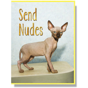 "Send Nudes" Note Card