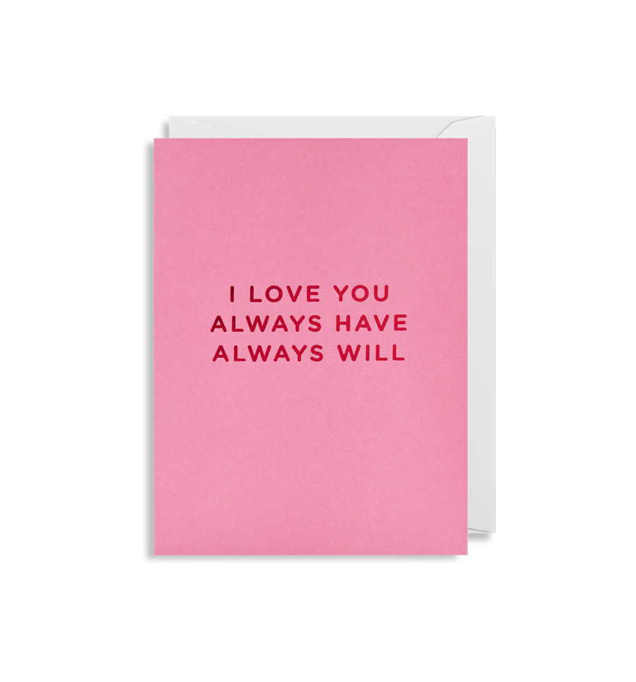 I Love You Mini Card