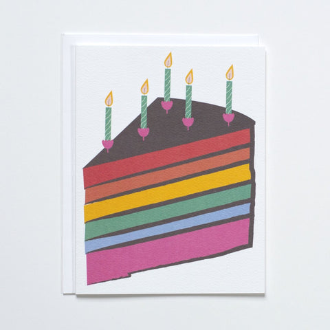 "Rainbow Cake" Birthday Card