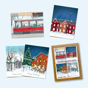 "Toronto: Happy Holidays" box of 8 assorted holiday cards