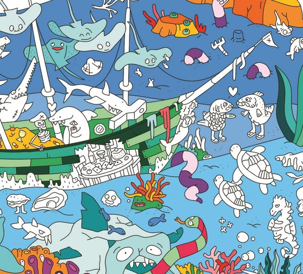 Giant Colouring Poster: Ocean