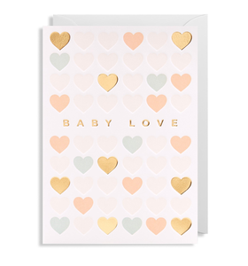 "Baby Love Hearts" Note Card
