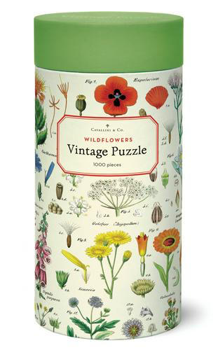 Vintage Jigsaw Puzzle: Wildflowers