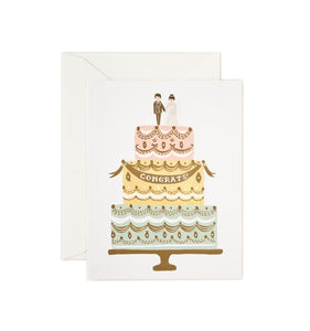 Congrats Wedding Cake Note Card