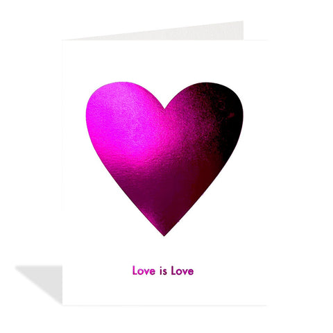 "Love is Love" Heart Note Card
