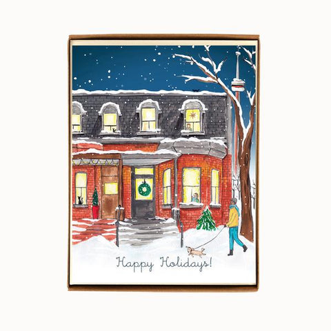 "Toronto: Draper Street" box of 8 holiday cards