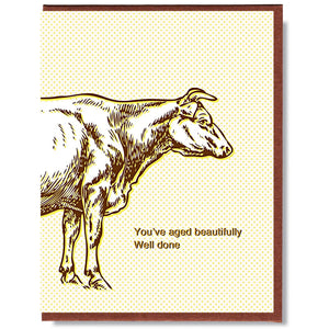 "Aged Beautifully" Greeting Card