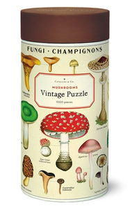 Vintage Jigsaw Puzzle: Mushrooms