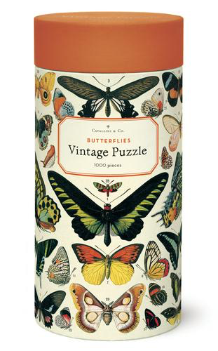 Vintage Jigsaw Puzzle: Butterflies
