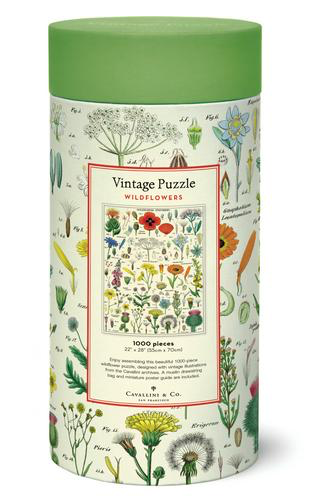 Vintage Jigsaw Puzzle: Wildflowers