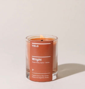 "Wright" Organic Coconut Wax Votive Candle in Glass