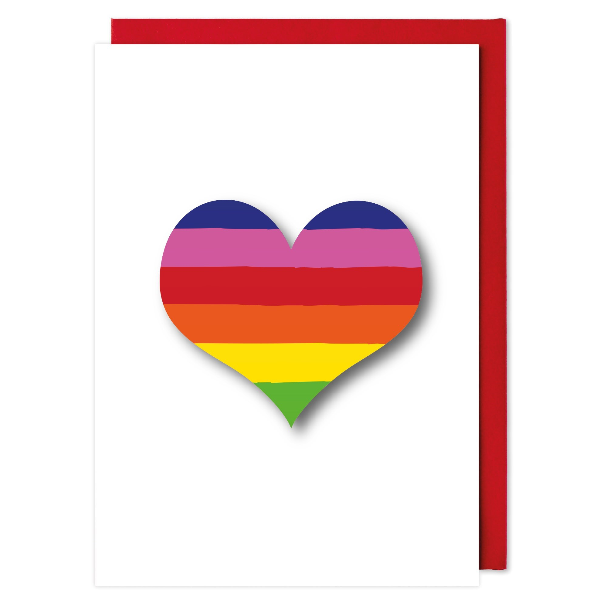 "Rainbow Heart" Note Card