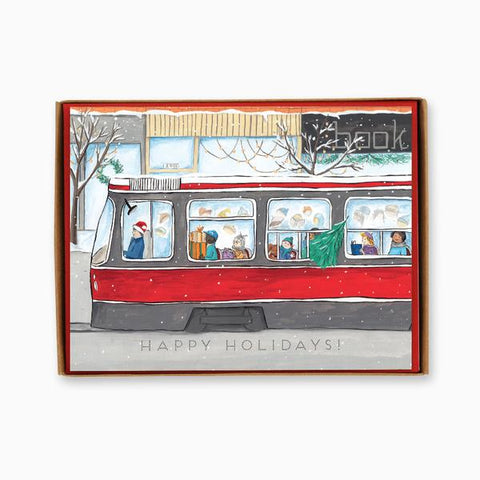 "Toronto: Streetcar" box of 8 holiday cards