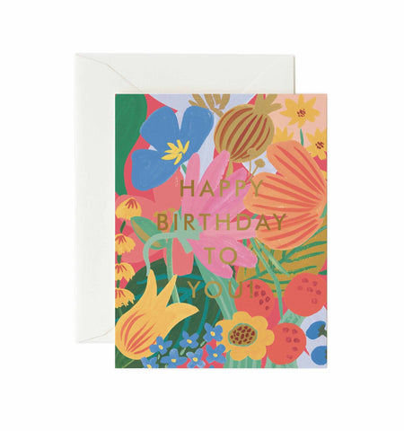 Sicily Florals "Happy Birthday To You" Note Card