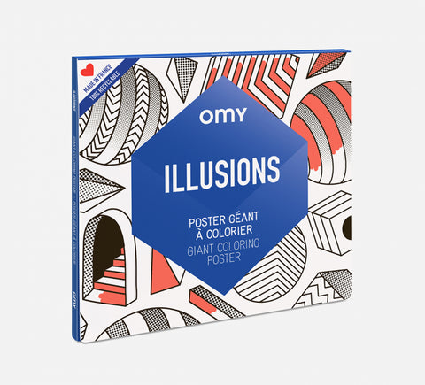 Giant Coloring Poster: Illusions