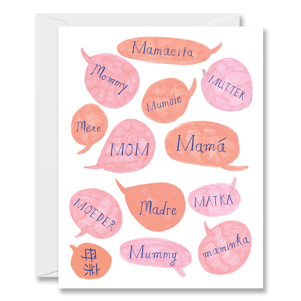 "Mom Names" Note Card