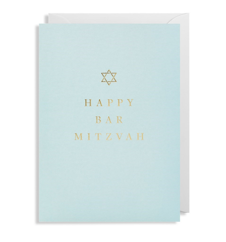 "Happy Bar Mitzvah" Note Card