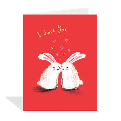 "Love Bunnies" note card