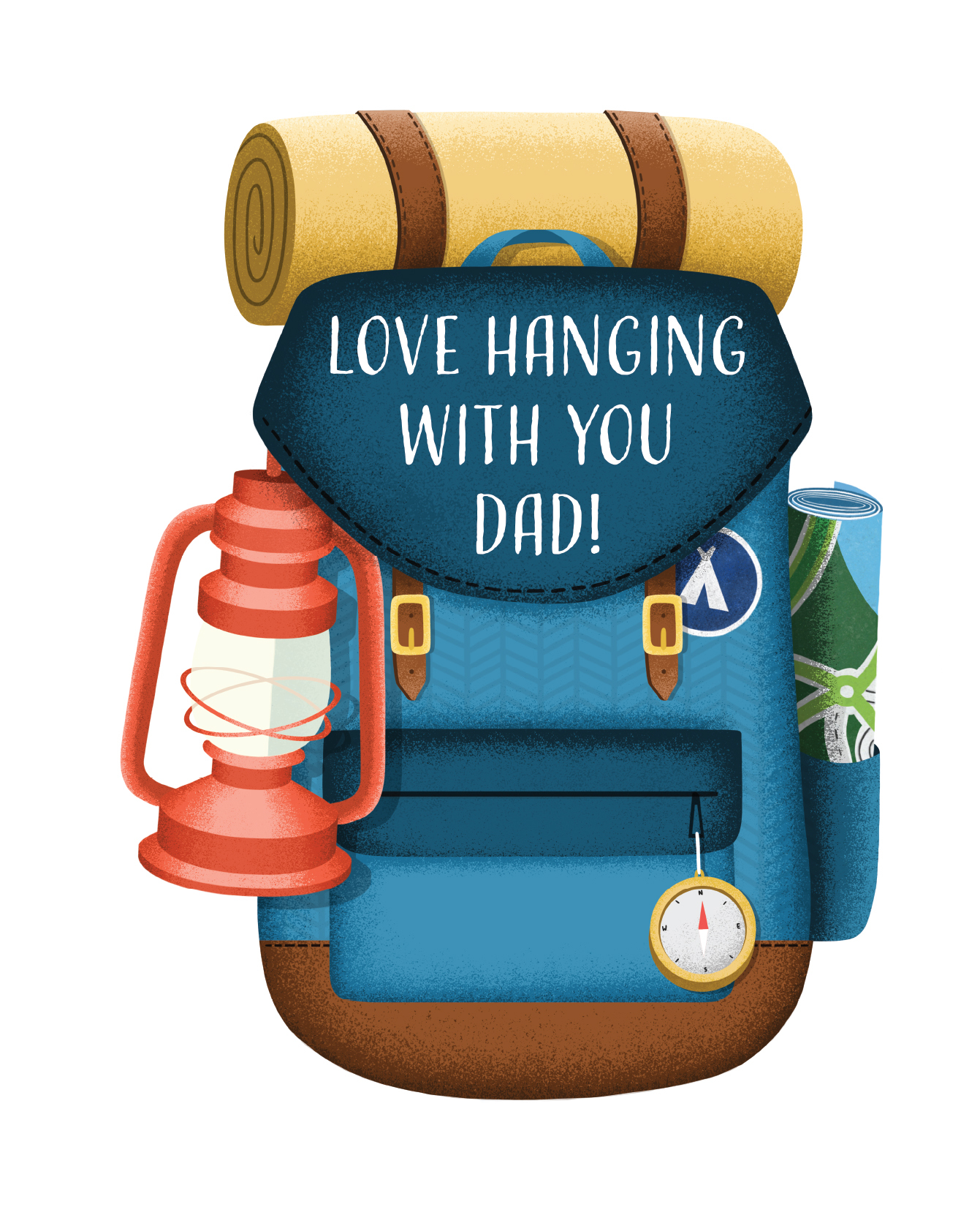 Love Hanging With You Dad" Note Card