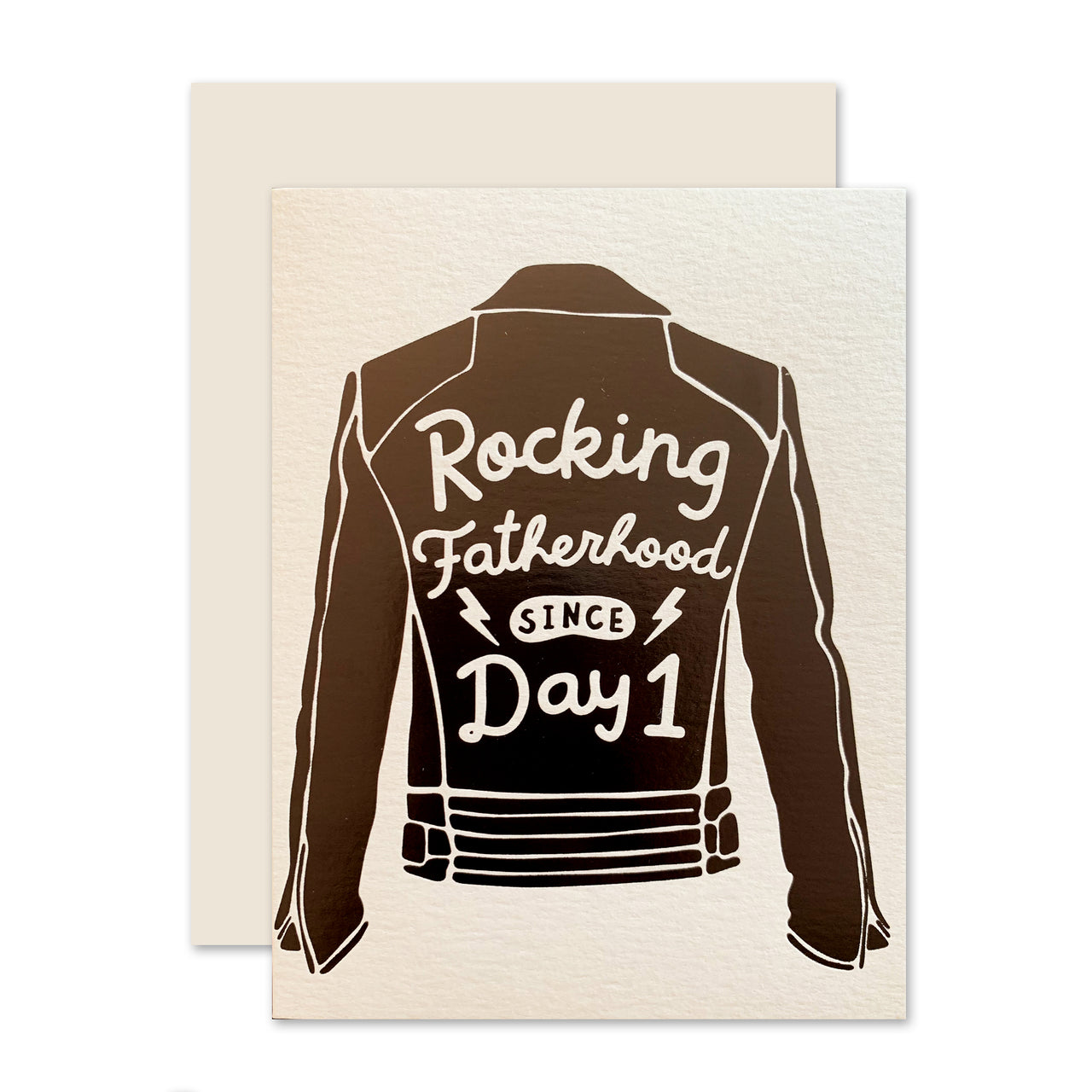 "Rocking Fatherhood Since Day 1"  Note Card