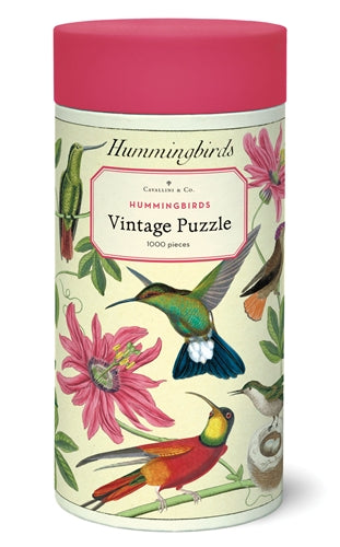 Vintage Jigsaw Puzzle: Hummingbirds