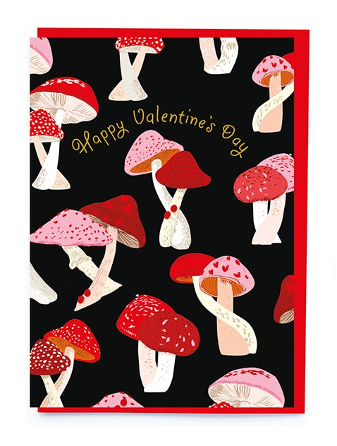 Mushroom Valentine's Day Card