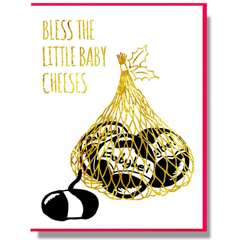 Smitten Kitten: "Bless the Little Baby Cheeses" Boxed Holiday Cards