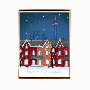 "Toronto: Night Scene" box of 8 holiday cards