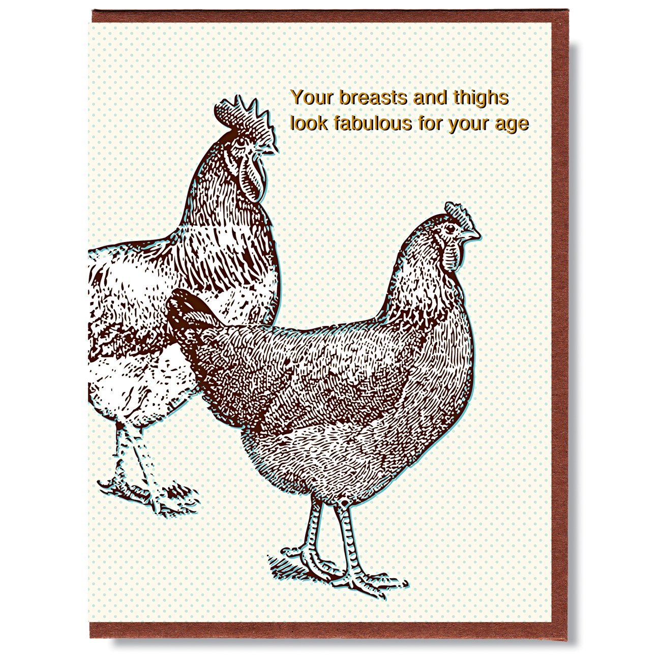 "Fabulous Breasts And Thighs" Greeting Card