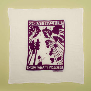 "Teachers" Flour Sack Dish Towel