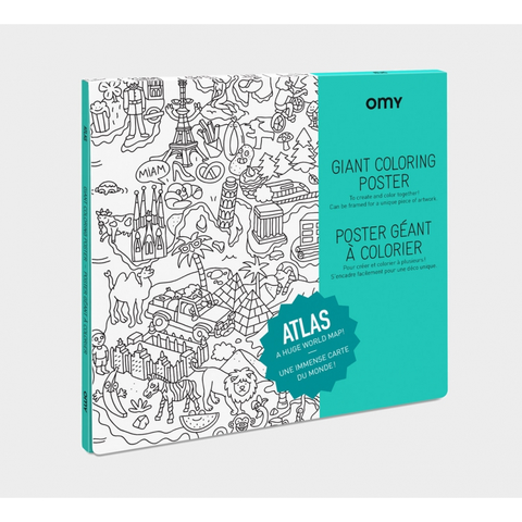 Giant Colouring Poster: Atlas