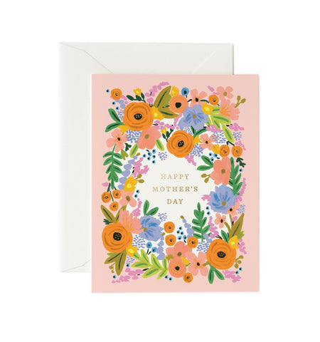 Rose border floral Happy Mother's day Card