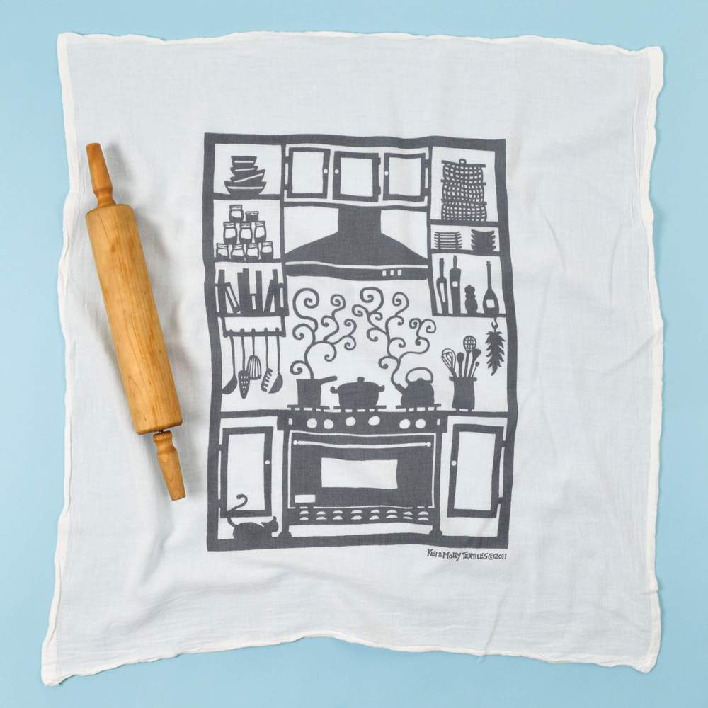 "Kitchen" Flour Sack Dish Towel