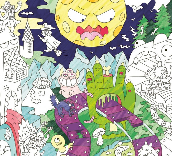 Giant Coloring Poster: Zombies