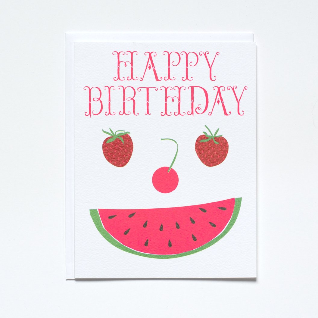 "Fruit Face" Birthday Card