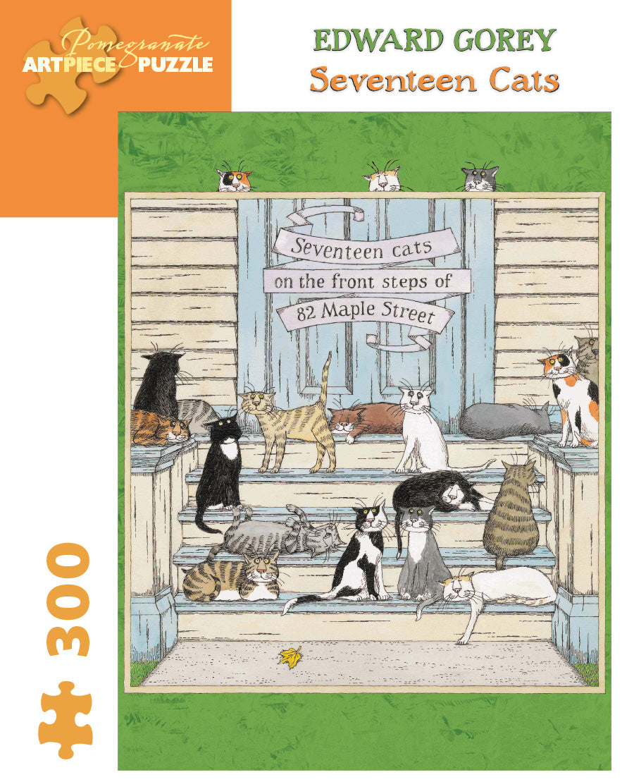 Edward Gorey: "Seventeen Cats" 300 piece jigsaw puzzle
