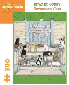 Edward Gorey: "Seventeen Cats" 300 piece jigsaw puzzle