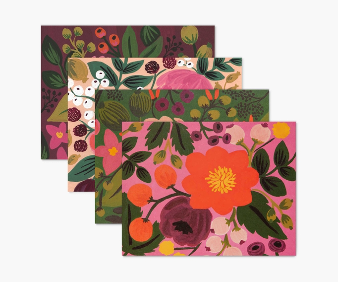 "Vintage Blossoms" Set of Assorted Note Cards