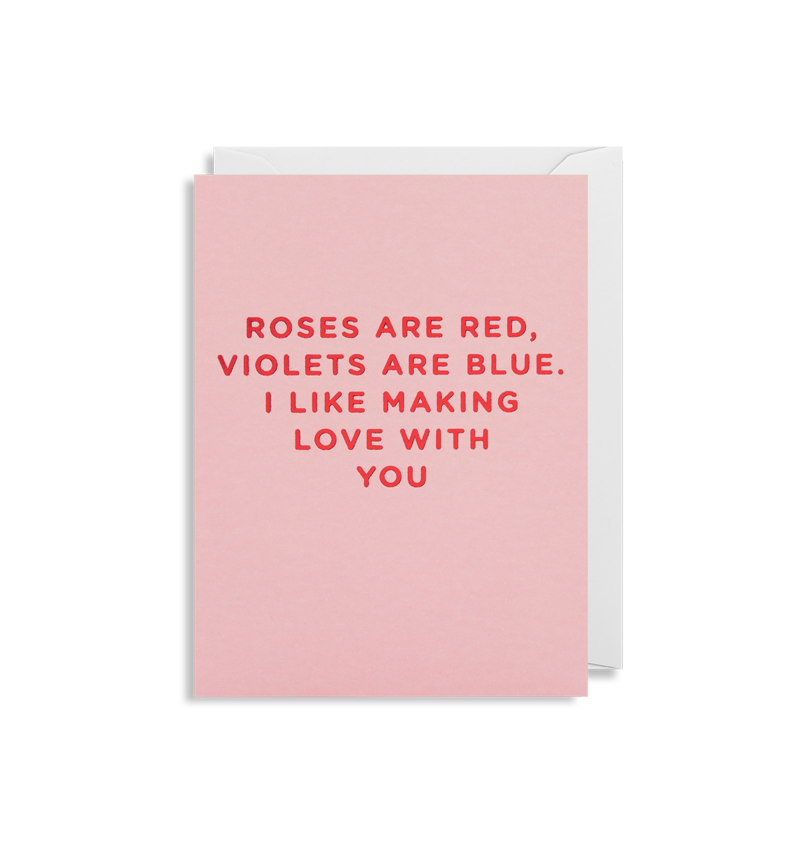 "Roses Are Red" Mini Card