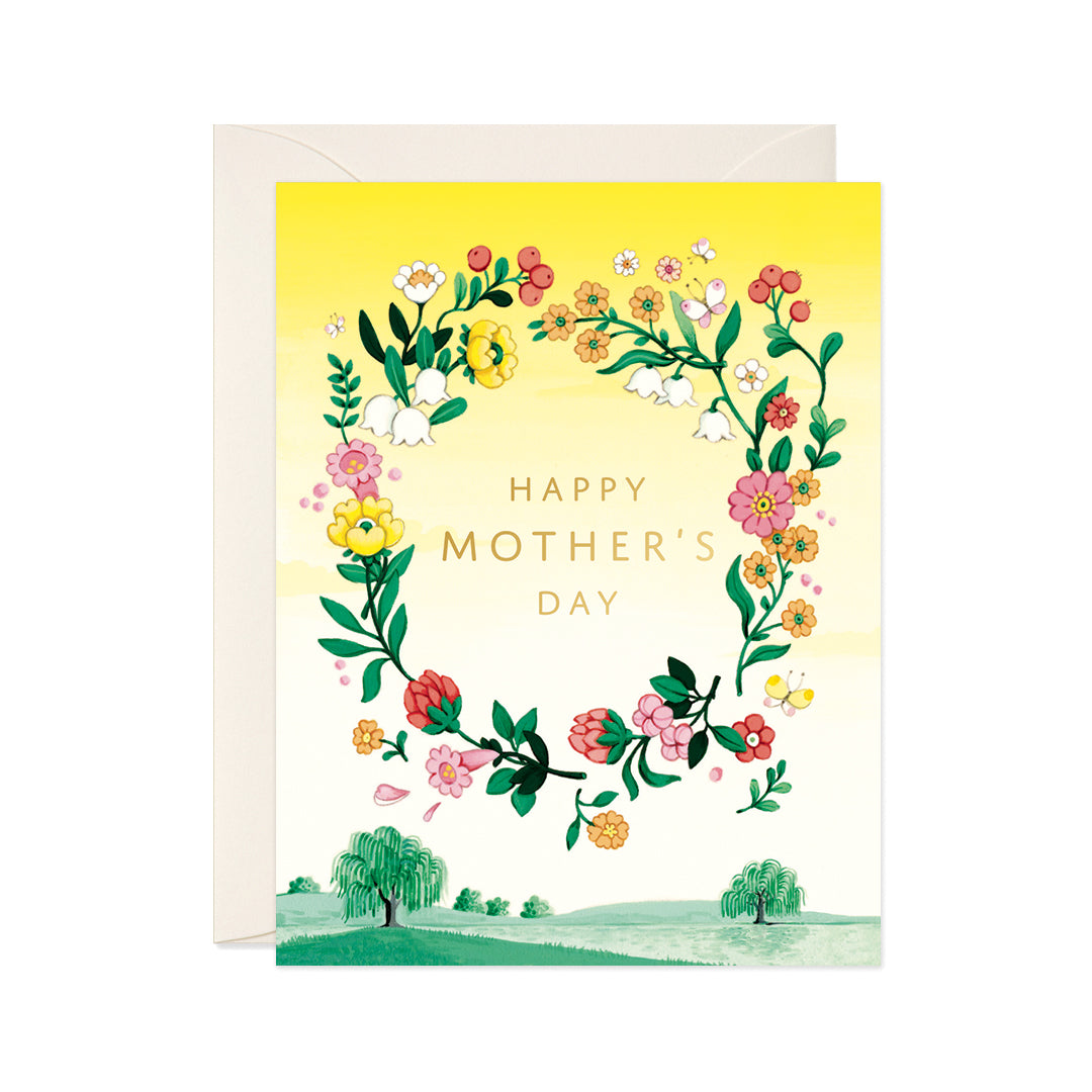 "Floating Florals" Mother's Day Card