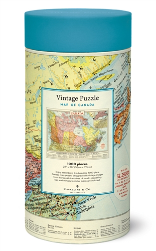 Vintage Jigsaw Puzzle: Map of Canada