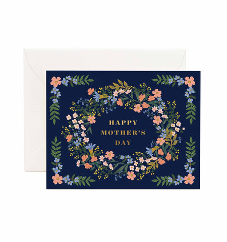 Happy Mother's Day Wreath Note Card