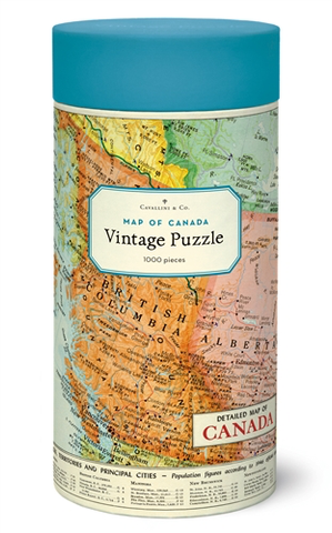 Vintage Jigsaw Puzzle: Map of Canada