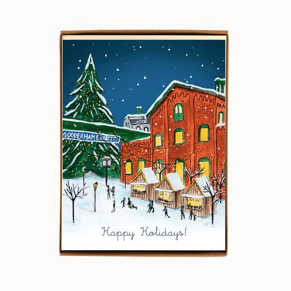 "Toronto: Distillery District", box of 8 holiday cards